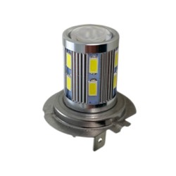 Led λάμπα H7 με 16 led και προτζέκτορα - 1τμχ.