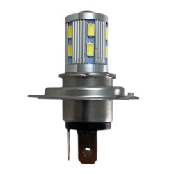 Led λάμπα H4, H4 με 16 led και προτζέκτορα - 1τμχ.