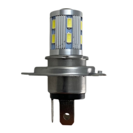 Led λάμπα H4, H4 με 16 led και προτζέκτορα - 1τμχ.