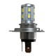 Led λάμπα H4, H4 με 16 led και προτζέκτορα - 1τμχ.