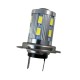 Led λάμπα H7 με 16 led και προτζέκτορα - 1τμχ.