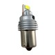 Led λάμπα τύπου BA15S με 2 εξαπύρηνα SMD led και CSP chipset - κίτρινη- 1τμχ.