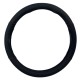 Δερμάτινο κάλυμμα τιμονιού 38 cm - Black -  carbon με κόκκινες ραφές - 1 τμχ.