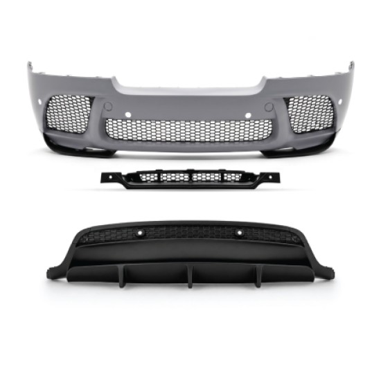 Body kit BMW X6 E71 (2007-2014) - M pack design, με φαρδύ splitter