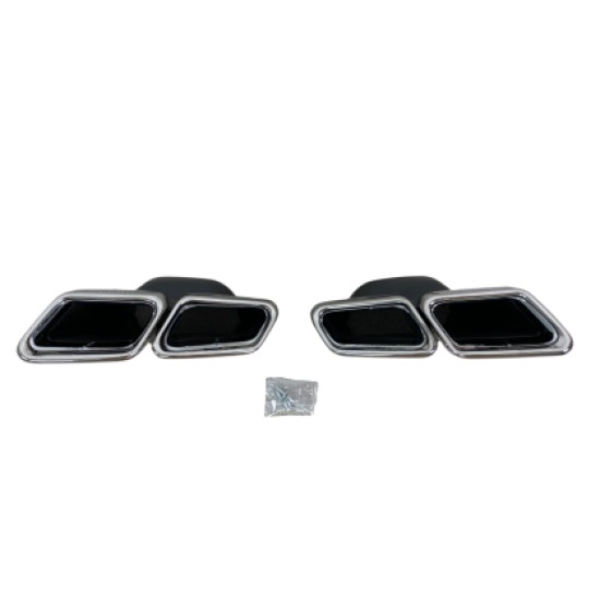 Μπούκες εξάτμισης E-Class W212 / S-Class W222 - χρωμίου