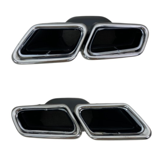 Μπούκες εξάτμισης E-Class W212 / S-Class W222 - χρωμίου