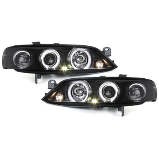 Φανάρια εμπρός angel eyes για Opel Vectra B (1996-2001) , με λάμπες (Η1) - σετ 2τμχ.