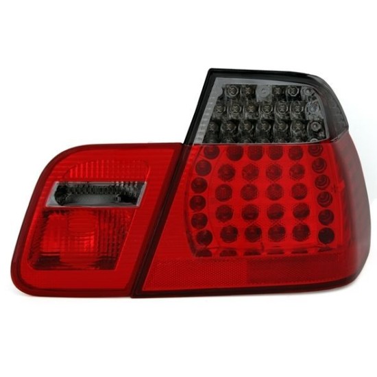 Πίσω φανάρια led για BMW E46 cabrio (1999-2007) - φιμέ φλας - σετ 2τμχ.