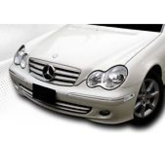 Μάσκα για Mercedes  C203 coupe(2000-2007) - 4 γρίλιες χρωμίου