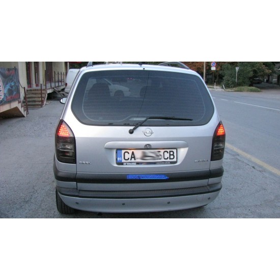 Πίσω φανάρια led για Opel Zafira A (1999-2005) - μαύρα - σετ 2τμχ.