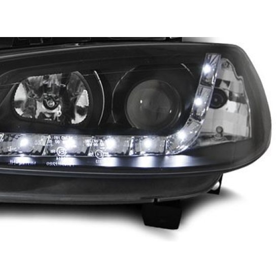 Φανάρια εμπρός led για Renault Megane (2002-2005) , με λάμπες (Η1) - σετ 2τμχ.