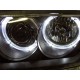 Φανάρια εμπρός angel eyes για Audi A3 (1996-2000) - chrome , χωρίς λάμπες (Η7) - σετ 2τμχ.