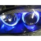 Φανάρια εμπρός angel eyes για Audi A3 (1996-2000) - chrome , χωρίς λάμπες (Η7) - σετ 2τμχ.