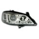 Φανάρια εμπρός angel eyes για Opel Astra G (1998-2004) - chrome , χωρίς λάμπες (Η7) - σετ 2τμχ.