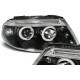 Φανάρια εμπρός angel eyes για Vw Passat B5.5 (2001-2005) - black , χωρίς λάμπες (Η7) - σετ 2τμχ.