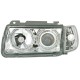 Φανάρια εμπρός angel eyes για Vw Polo 6N (1994-1999) - chrome , χωρίς λάμπες (Η7) - σετ 2τμχ.