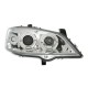 Φανάρια εμπρός angel eyes για Opel Astra G (1998-2004) - chrome , με λάμπες (Η1) - σετ 2τμχ.