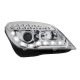 Φανάρια εμπρός led για Opel Astra H (2004-2009) - χρωμίου , με λάμπες (Η1) - σετ 2τμχ.