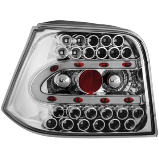 Πίσω φανάρια led για Vw Golf IV - chrome - σετ 2τμχ.