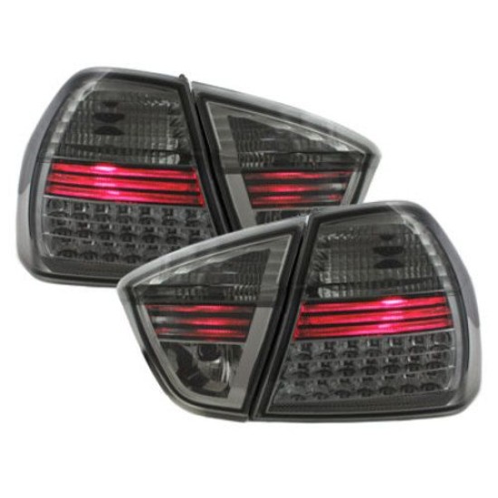 Πίσω φανάρια led για BMW E90 sedan (2005-2008) - μαύρα χρωμίου - σετ 2τμχ.