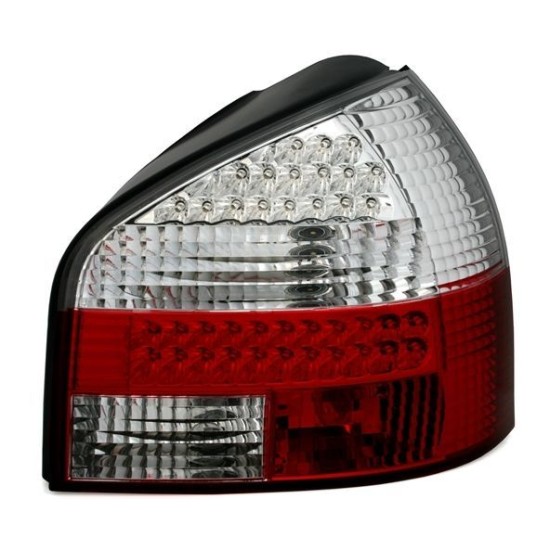 Πίσω φανάρια led για Audi A3 (1996-2003) - chrome - σετ 2τμχ.