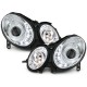 Φανάρια εμπρός led για Mercedes W211 E-Class (2002-2006) , με λάμπες (Η1) - σετ 2τμχ.