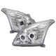 Φανάρια εμπρός angel eyes για Toyota Land Cruiser 120 (2003-2009) - chrome , χωρίς λάμπες (Η7) - σετ 2τμχ.