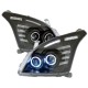 Φανάρια εμπρός angel eyes για Toyota Land Cruiser 120 (2003-2009) - μαύρα , χωρίς λάμπες (Η7) - σετ 2τμχ.