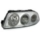 Φανάρια εμπρός angel eyes για Vw Passat B5.5 (2001-2005) - chrome , με λάμπες (Η1) - σετ 2τμχ.