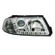 Φανάρια εμπρός led για Vw Passat B5.5 (2001-2005) - chrome , χωρίς λάμπες (Η7) - σετ 2τμχ.