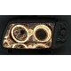 Φανάρια εμπρός angel eyes για Vw Polo 6N2 (1999-2001) - μαύρα , χωρίς λάμπες (Η7) - σετ 2τμχ.