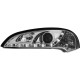 Φανάρια εμπρός led για Opel Tigra (1991-2000) - chrome , με λάμπες (Η1) - σετ 2τμχ.