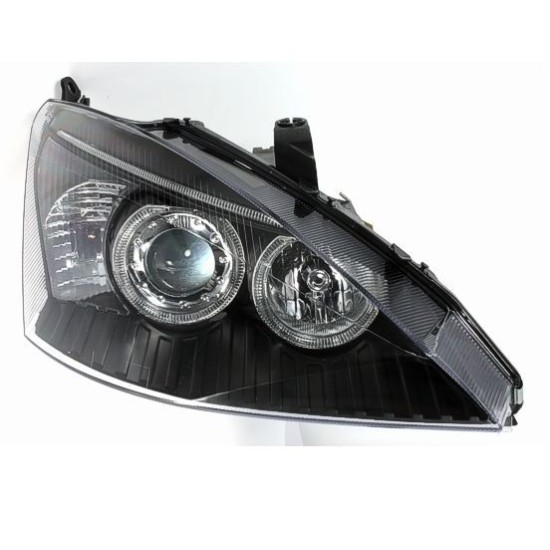 Φανάρια εμπρός angel eyes για Ford Focus (2001-2004) - μαύρα , χωρίς λάμπες (Η7) - σετ 2τμχ.