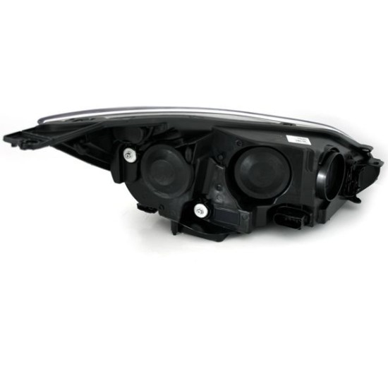 Φανάρια εμπρός led για Ford Focus (20011+) - μαύρα , με λάμπες (Η1) - σετ 2τμχ.