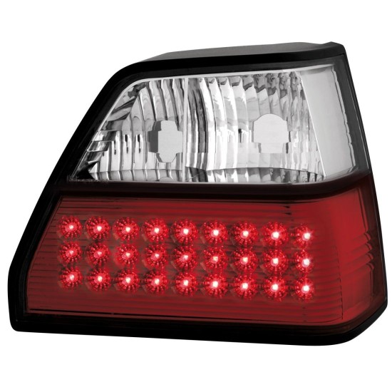 Πίσω φανάρια led για Vw Golf II (1983-1993) - chrome - σετ 2τμχ.