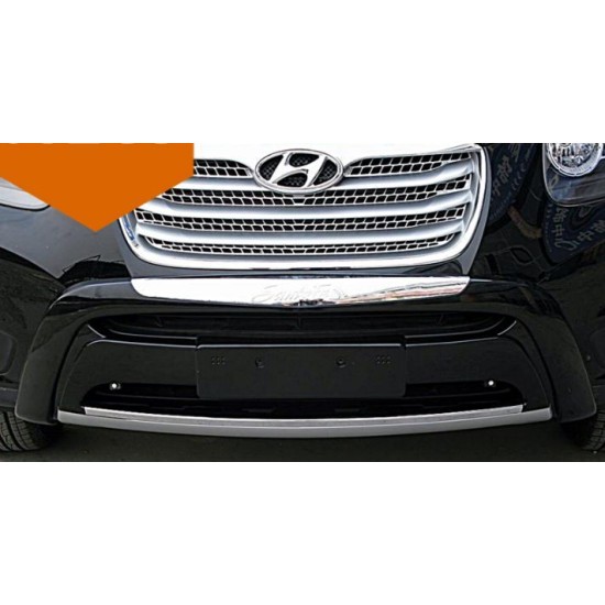 Εμπρόσθιο bull - bar και πίσω roll - bar για Hyundai Santa Fe (2010-2012) - μαύρα