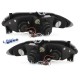 Φανάρια εμπρός angel eyes για Renault Megane / Renault Scenic 3/5 πορτο (1996-1999) - chrome , με λάμπες (Η1) - σετ 2τμχ.