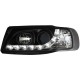 Φανάρια εμπρός led για Seat ibiza 6K (1993-2000) - μαύρα , με λάμπες (Η1) - σετ 2τμχ.