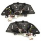 Φανάρια εμπρός led για Seat ibiza 6L (2003-2008) - μαύρα , με λάμπες (Η1) - σετ 2τμχ.