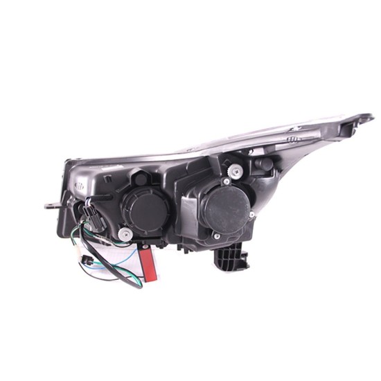 Φανάρια εμπρός led για Chevrolet Cruze (2009-2012) - μαύρα , με λάμπες (Η1) - σετ 2τμχ.