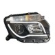 Φανάρια εμπρός led για Dacia Duster (2009+) - lightbar design , χωρίς λάμπες (Η7) - σετ 2τμχ.