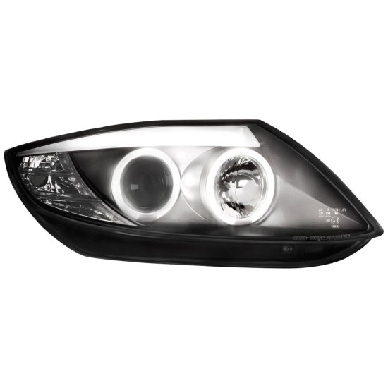 Φανάρια εμπρός angel eyes για BMW Z4 (2003-2009) - CCFL , chrome , με λάμπες (Η1) - σετ 2τμχ.