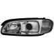 Φανάρια εμπρός για Opel Omega B (1994-1999) - chrome , με λάμπες (Η1) - σετ 2τμχ.