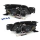 Φανάρια εμπρός angel eyes για Ford Fiesta MK5 (1999-2002) - chrome , με λάμπες (Η1) - σετ 2τμχ.