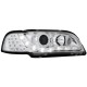 Φανάρια εμπρός led για Volvo S/V40 (1997-2000) - chrome , με λάμπες (Η1) - σετ 2τμχ.