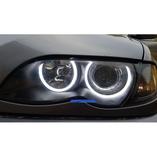 Δαχτυλίδια angel eyes για  BMW E46 coupe (1998-2003) / BMW E46 Sedan, Combi (1998-2005) - lightbar design - Λευκό χρώμα