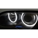 Δαχτυλίδια angel eyes για  BMW E46 coupe (1998-2003) / BMW E46 Sedan, Combi (1998-2005) - lightbar design - Λευκό χρώμα