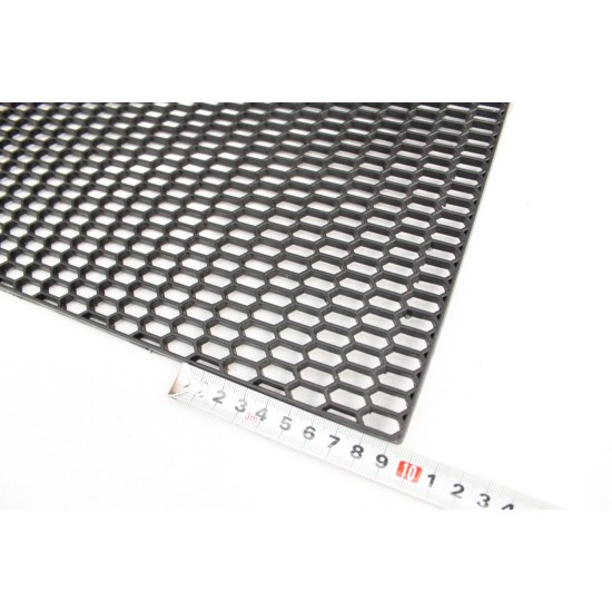 Πλαστική σίτα κυψελωτού τύπου - μαύρη / λεπτή - 120x40 cm