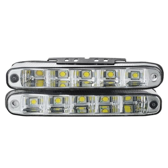 Universal led φώτα με 5 led x 1W - υπό γωνία - 2τμχ.