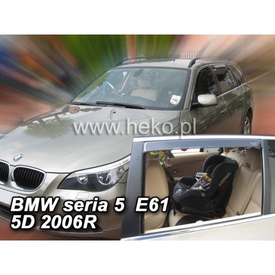 Ανεμοθραύστες για BMW 5 E61  (2004-2010) combi  - 4  τμχ. εμπρός και πίσω